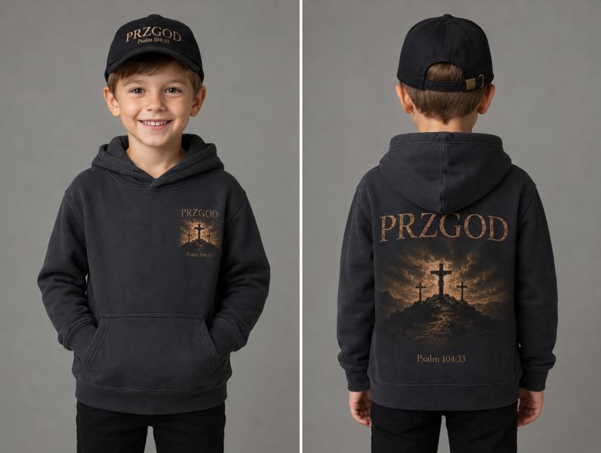 PRZGOD Three Crosses Kids Hoodie