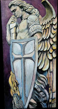 St Michel Slaying the Dragon – Acrylic Painting