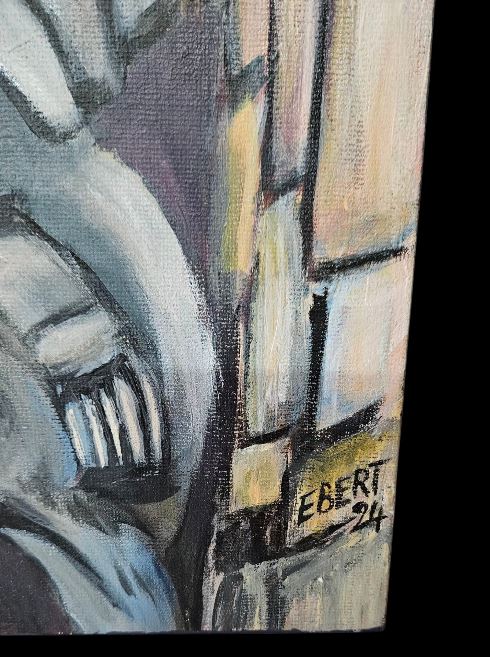 St Michel Slaying the Dragon – Acrylic Painting